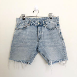 & Denim Blue Slim Fit Shorts Size 30